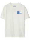 Burberry Cotton T-shirt With Short Sleeves And Graphic Print In White