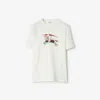 Burberry Ryan Ekd Embroidered Cotton T-shirt In White