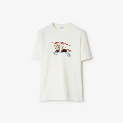 Burberry Ekd Cotton T-shirt In White