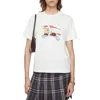 Burberry Ekd Cotton T-shirt In White