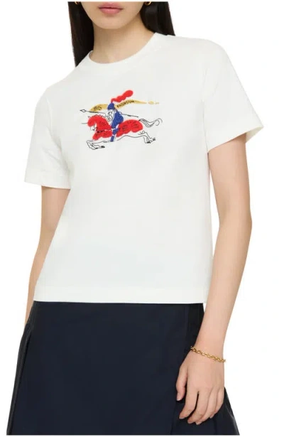 Burberry Ekd Cotton T-shirt In White
