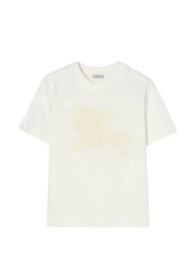 Burberry Ekd Cotton T-shirt In White