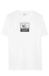 Burberry Ekd Embroidered Logo T-shirt In White