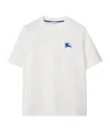 Burberry Ekd Embroidery Cotton T-shirt In White