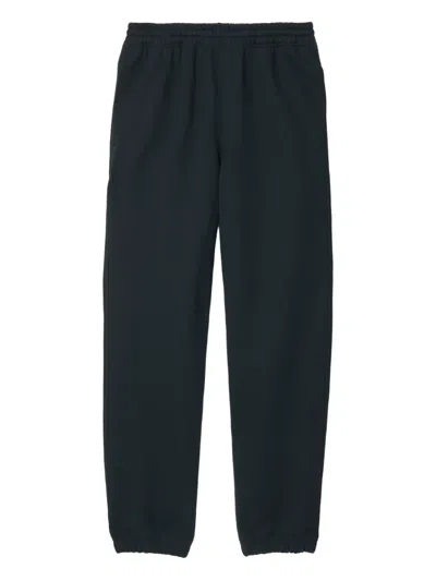 Burberry Ekd Cotton Track Pants In Black