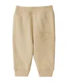 Burberry Ekd Cotton Track Pants In Nude