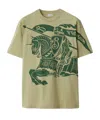 Burberry Ekd Crew-neck Cotton T-shirt In Nude