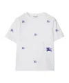 Burberry Boys White Ekd Cotton T-shirt In White