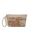 Burberry Ekd Crochet Pouch In White/sand