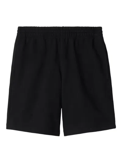 Burberry Ekd Cross Stitch Shorts In Black