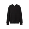 Burberry Ekd Crystal Long Sleeve Sweatshirt In Black