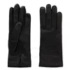 Burberry Ekd Debossed Leather Gloves In Black
