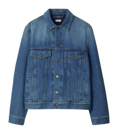 Burberry Ekd Denim Jacket In Blue