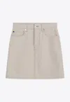 Burberry Equestrian Knight Denim Skirt