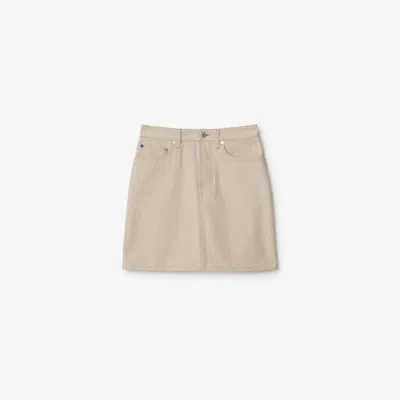 BURBERRY BURBERRY EKD DENIM MINI SKIRT