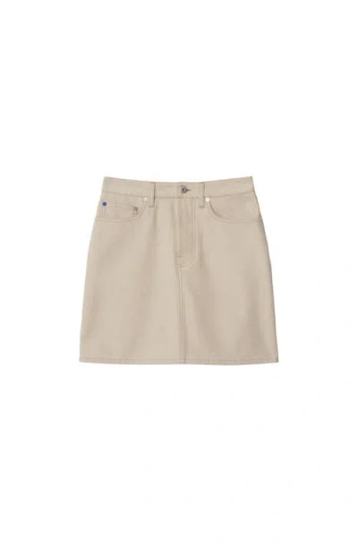 BURBERRY BURBERRY EKD DENIM MINI SKIRT