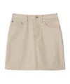 Burberry Equestrian Knight Denim Skirt In Rubble