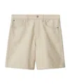 Burberry Men's Ekd Denim Shorts In Neutral