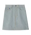 Burberry Ekd Denim Skirt In Blue