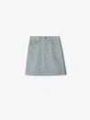 Burberry Ekd Denim Skirt In Denim Blue