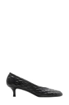 Burberry Ekd Baby 45mm Leather Pumps In Black