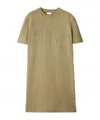 Burberry Ekd Embroidered T-shirt Dress In Green