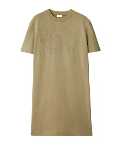 BURBERRY BURBERRY EKD EMBROIDERED T-SHIRT DRESS
