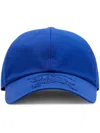 Burberry Ekd-embroidered Baseball Cap In Blue