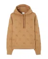 Burberry Ekd-embroidered Cotton Hoodie In Nude