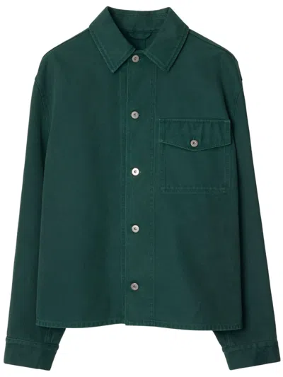 BURBERRY EKD-EMBROIDERED COTTON JACKET