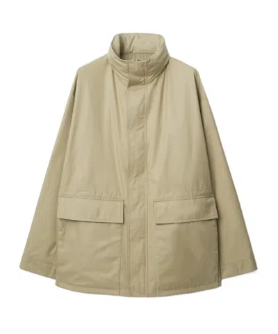BURBERRY BURBERRY EKD-EMBROIDERED HIGH-NECK JACKET