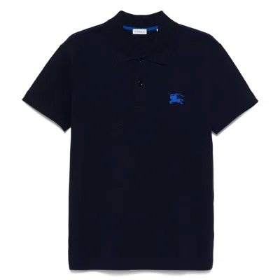 Burberry Ekd Embroidered Cotton Polo Shirt In Animal Print