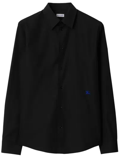 BURBERRY EKD-EMBROIDERED COTTON SHIRT