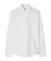 Burberry Cotton Ekd-embroidered Slim Shirt In White