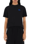 BURBERRY EKD EMBROIDERED COTTON T-SHIRT