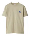 Burberry Ekd-embroidered Cotton T-shirt In Nude