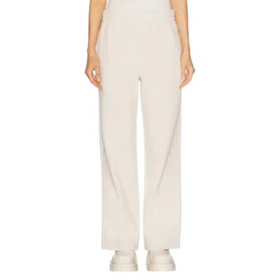 Burberry Ekd Embroidered Cotton Track Pants In White