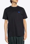 Burberry Slim Fit Essentials T-shirt With Embroidered Logo In Black