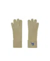 Burberry Ekd-embroidered Knitted Gloves In Nude