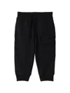 Burberry Edk Cotton Track Pants In Black