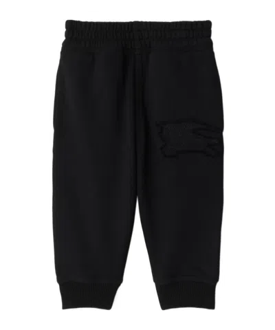 Burberry Ekd-embroidered Track Pants In Black