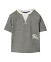 Burberry Ekd-embroidered Two-tone T-shirt In Gray
