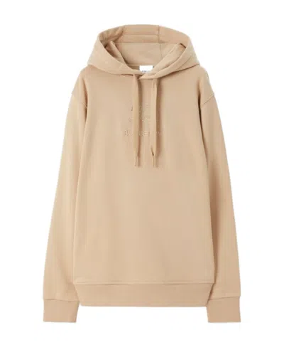 BURBERRY BURBERRY EKD-EMBROIDERED DRAWSTRING HOODIE