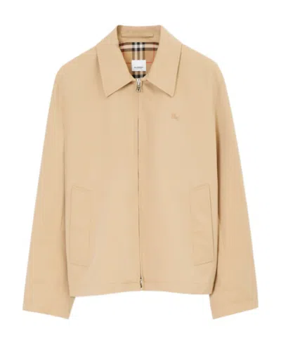 BURBERRY BURBERRY COLLARED ZIP-UP JACKET