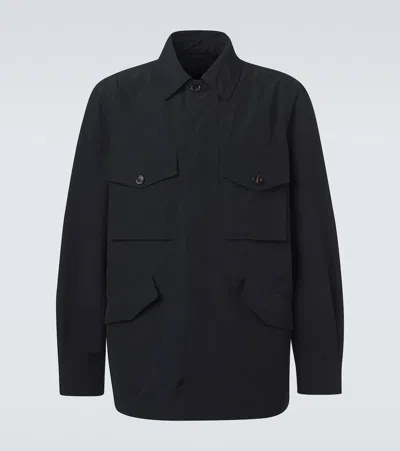 Burberry Modern Minimalist Jacket With Hidden Buttons In Black