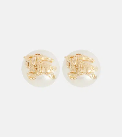 Burberry Ekd Gold-plated Freshwater Pearl Earrings
