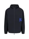 Burberry Ekd Patch Windbreaker Jacket In Black