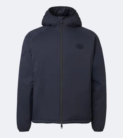 Burberry Ekd Hooded Jacket In Blue