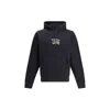 Burberry Hoodie With Front Pocket And Ribbed Cuffs In Black