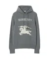 Burberry Ekd Hoodie In Gray